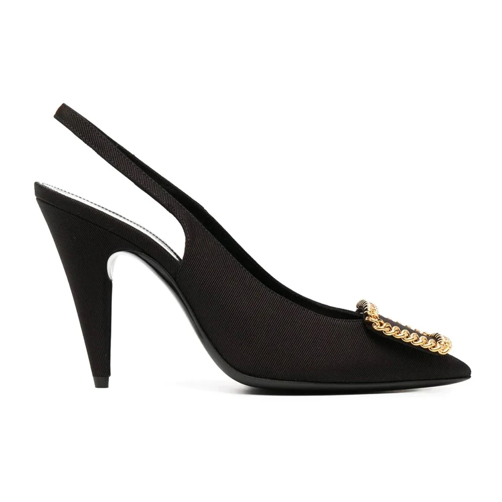 Sulpice Slingback Pumps med Guld Detalje