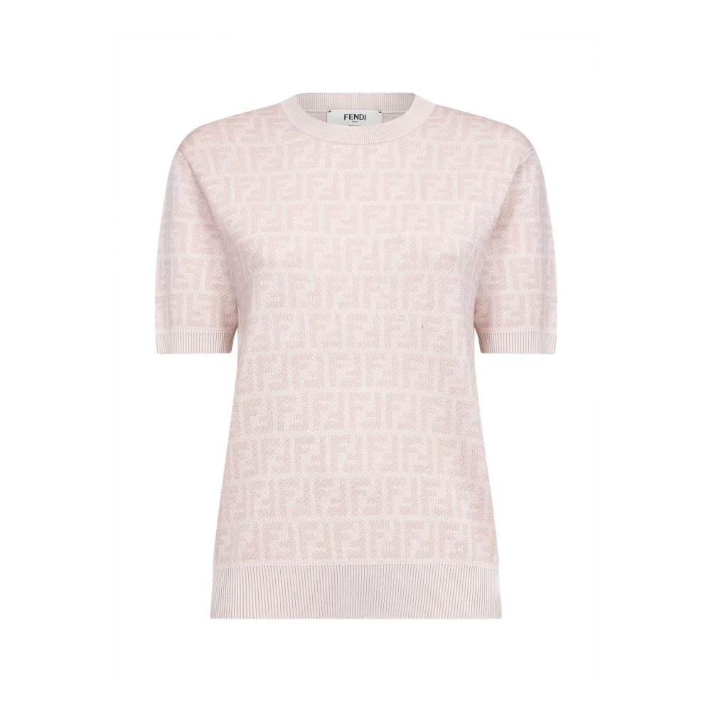 Fendi Damen Rosa Strickwaren, Mgröße: