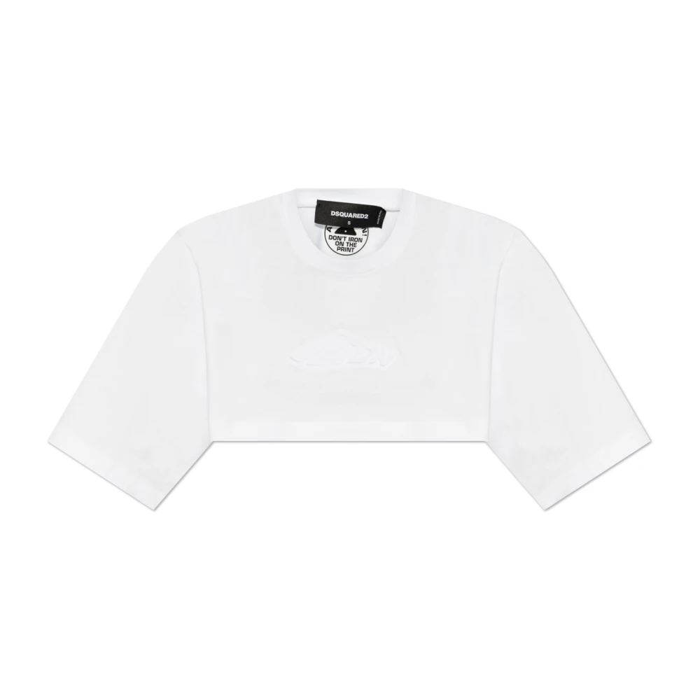Dsquared2 Korte loszittende t-shirt White Dames