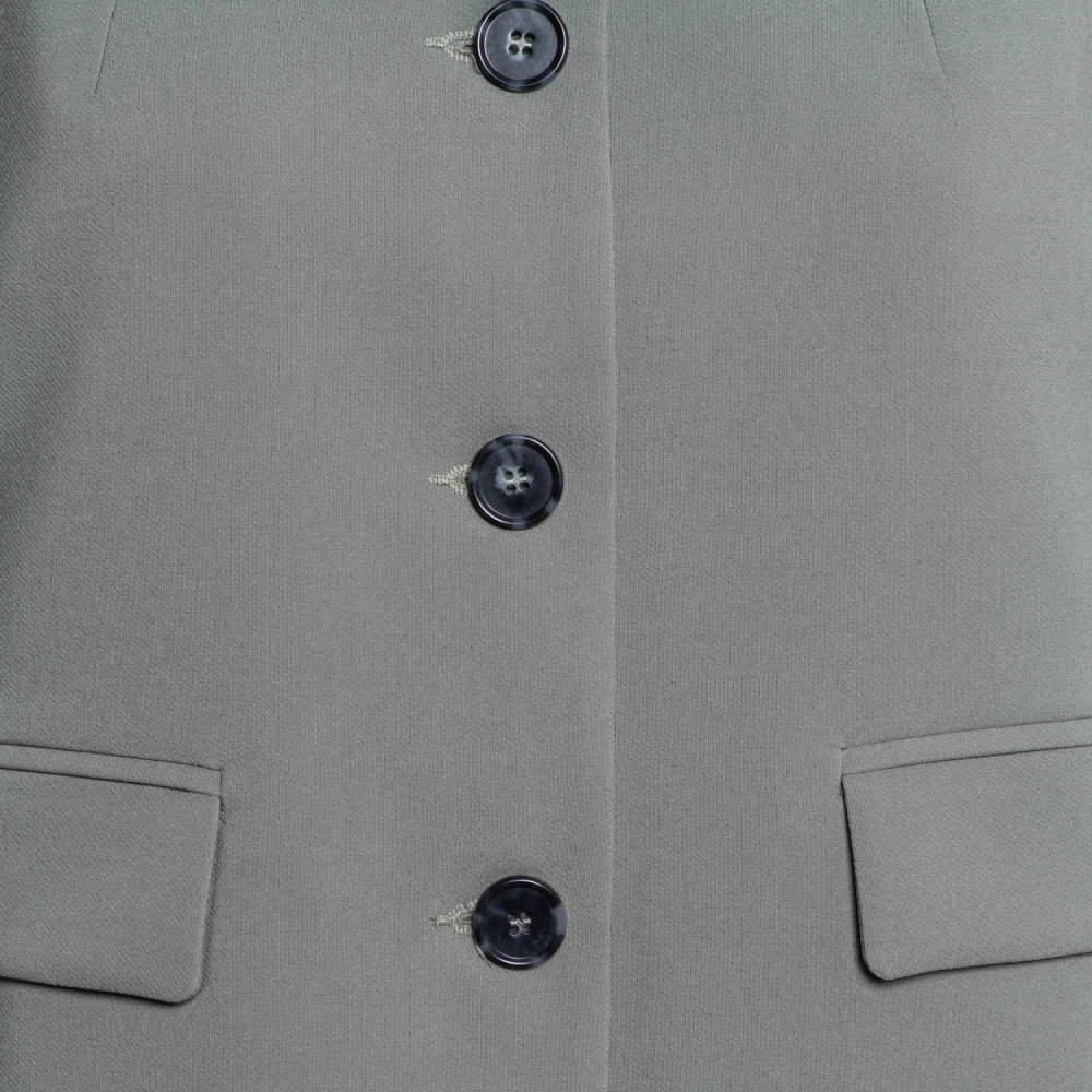 &Co Woman Blazer met ruitpatroon Green Dames