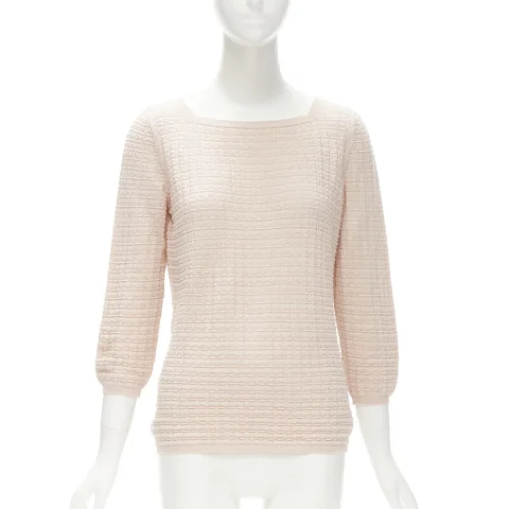 Hermès Vintage Pre-owned Cashmere tops Pink Dames