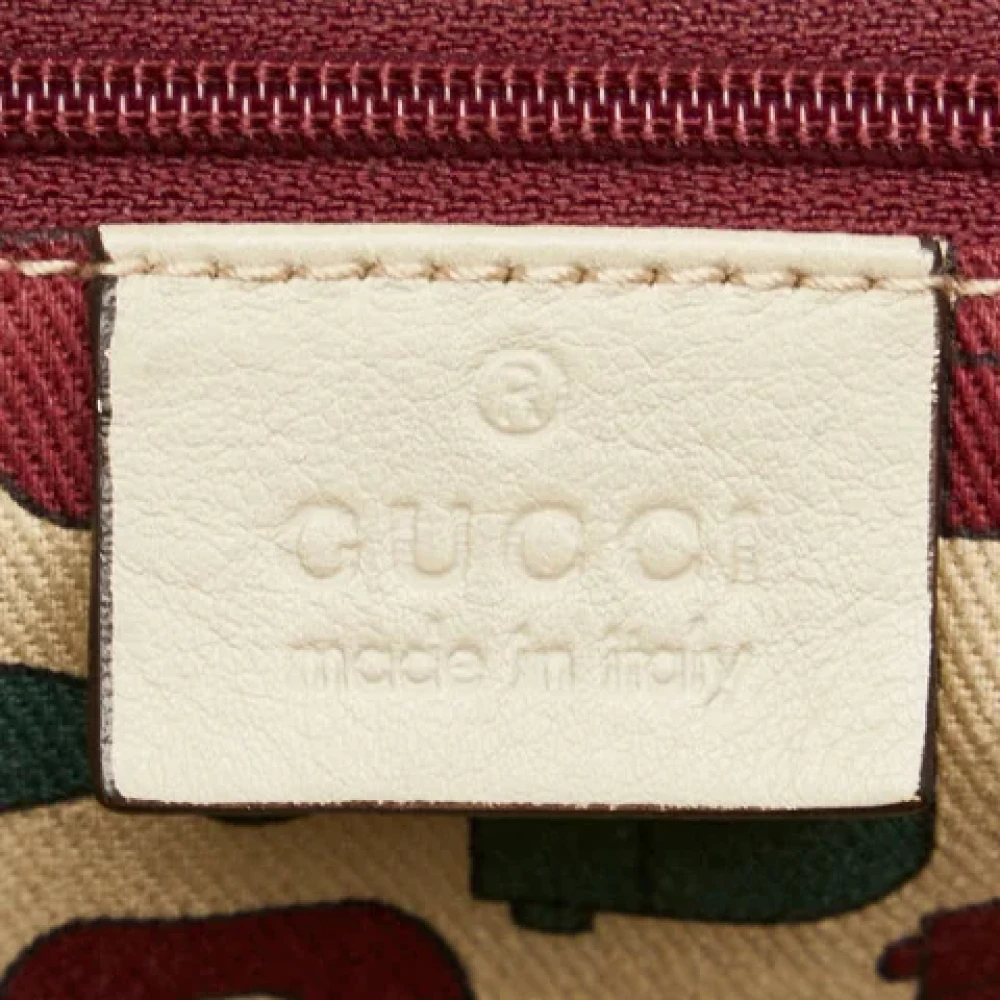 Gucci Vintage Pre-owned Canvas gucci-bags White Dames