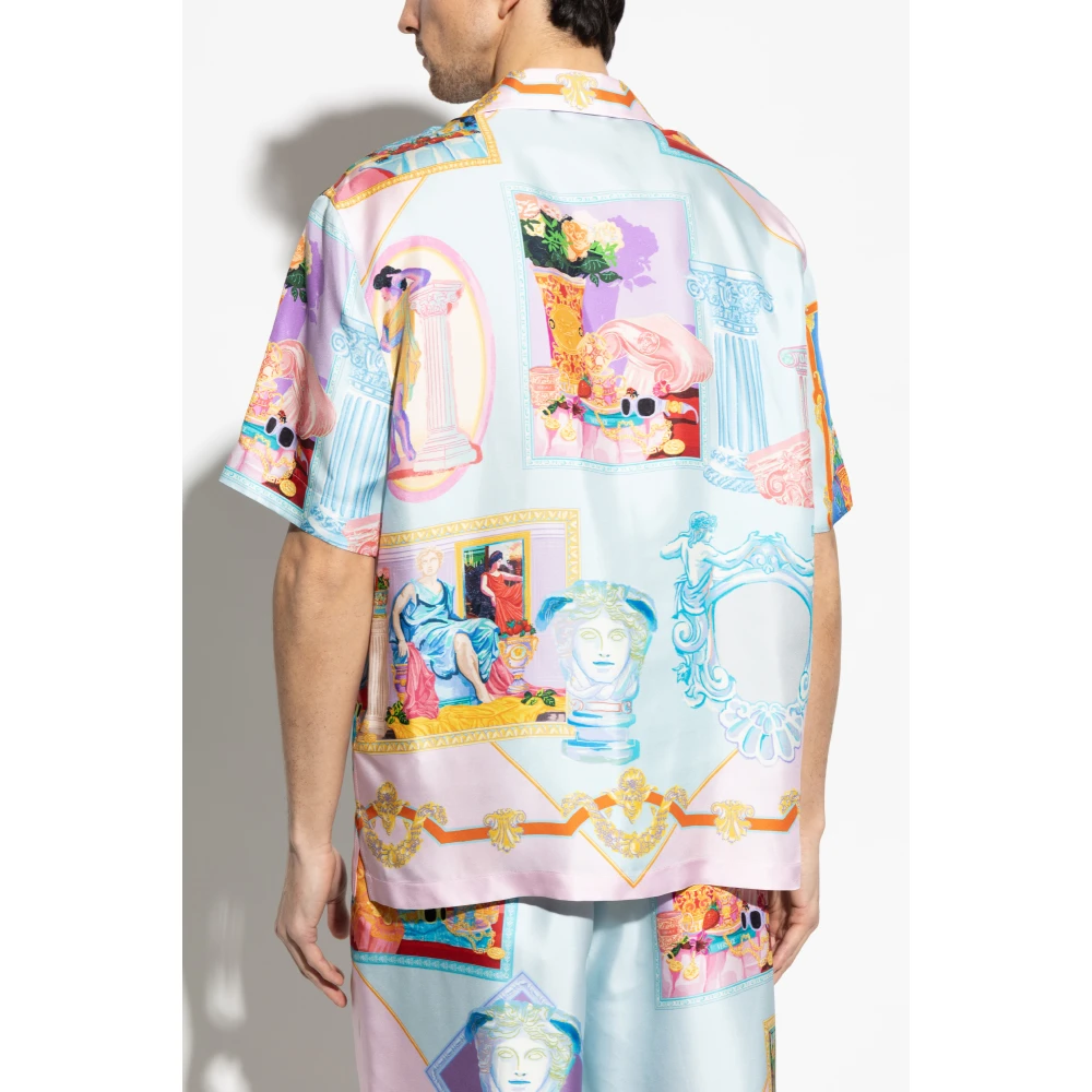 Versace Zijden overhemd Multicolor Heren