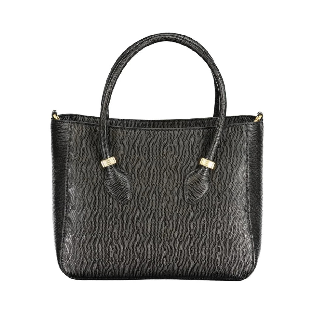 Valentino by Mario Valentino Zwarte polyethyleen handtas met schouderband Black Dames