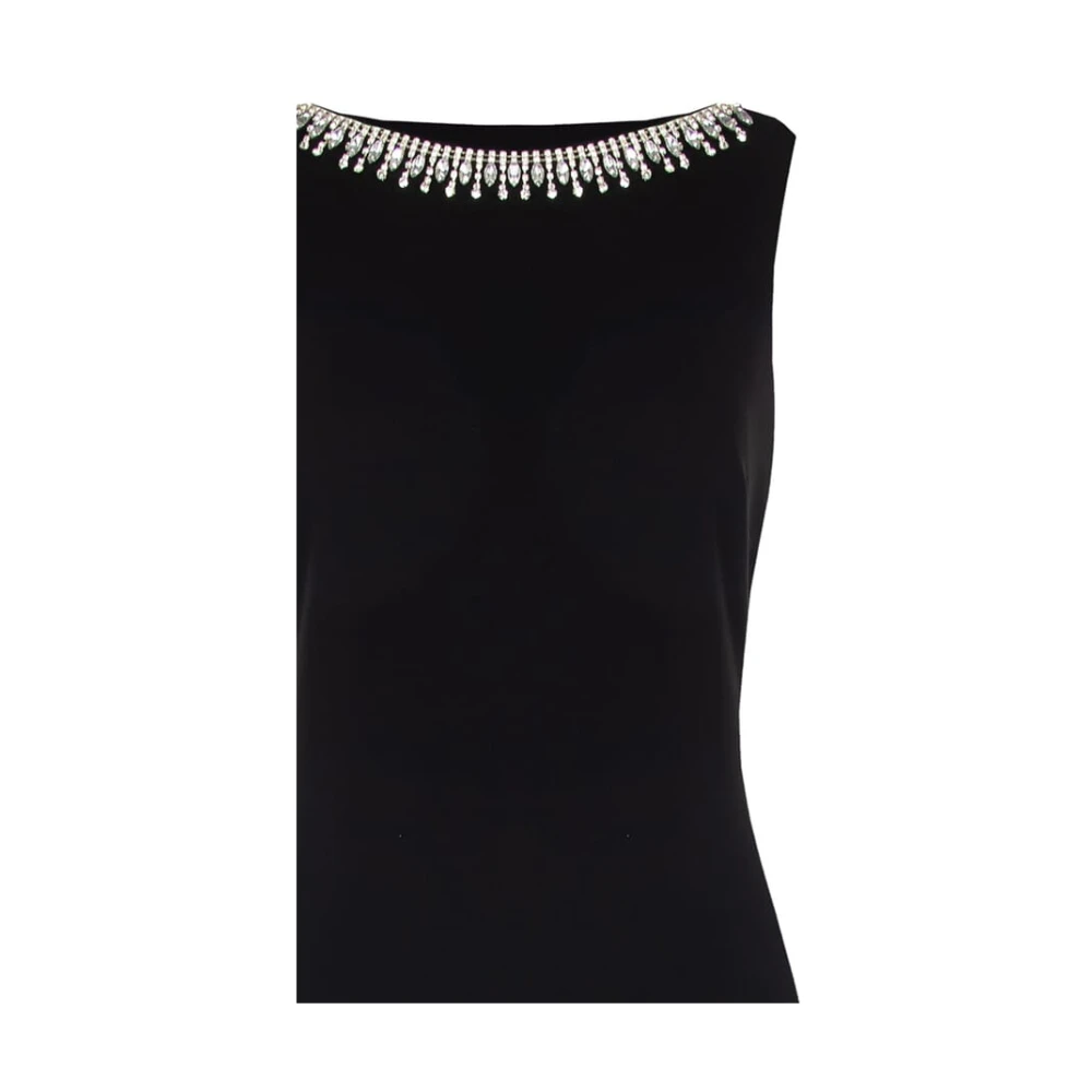 RINASCIMENTO Zeemeermin Lange Jurk met Afneembare Steenversiering Black Dames