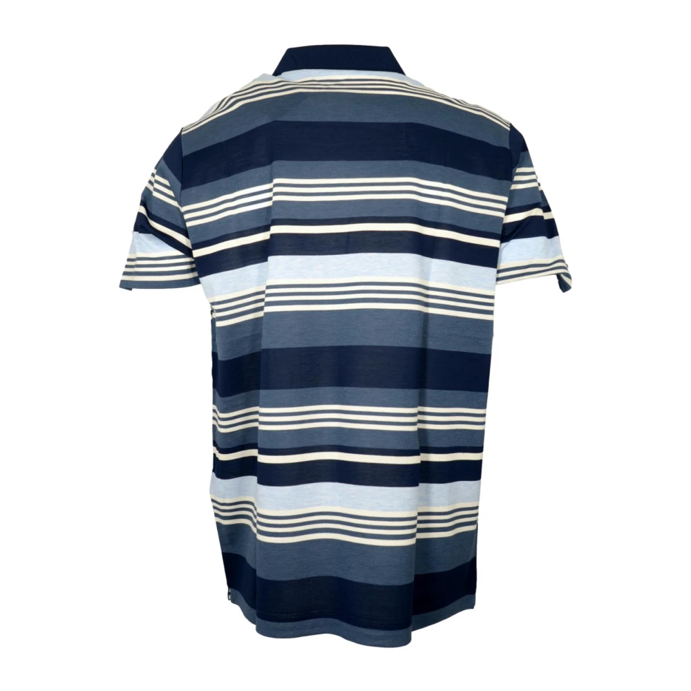 PAUL & SHARK Biologisch Katoenen Poloshirt Blauwe Strepen Multicolor Heren