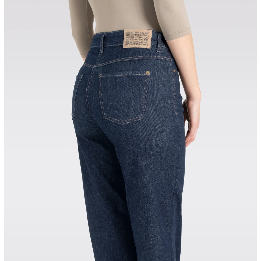 MAC Wijde Stretch Denim Jeans Blue Dames