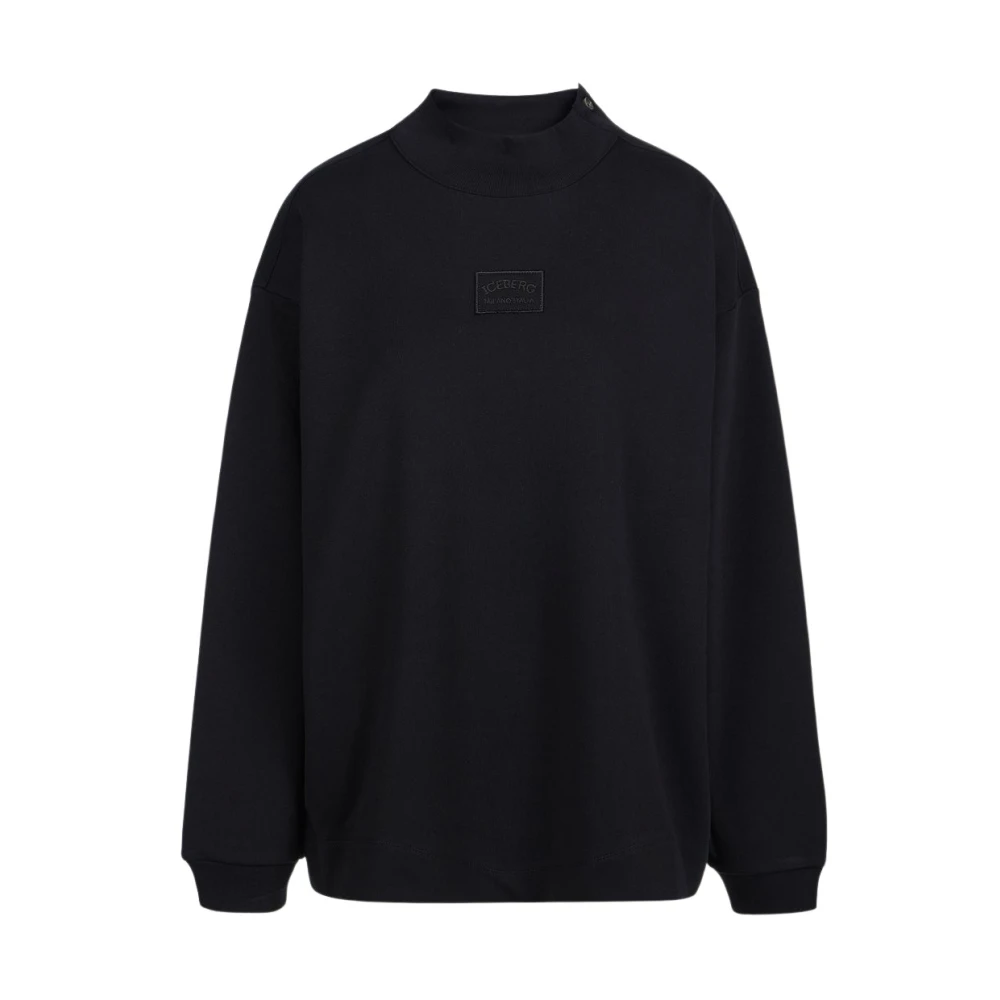 Iceberg Katoenen sweatshirt met logo Black Dames