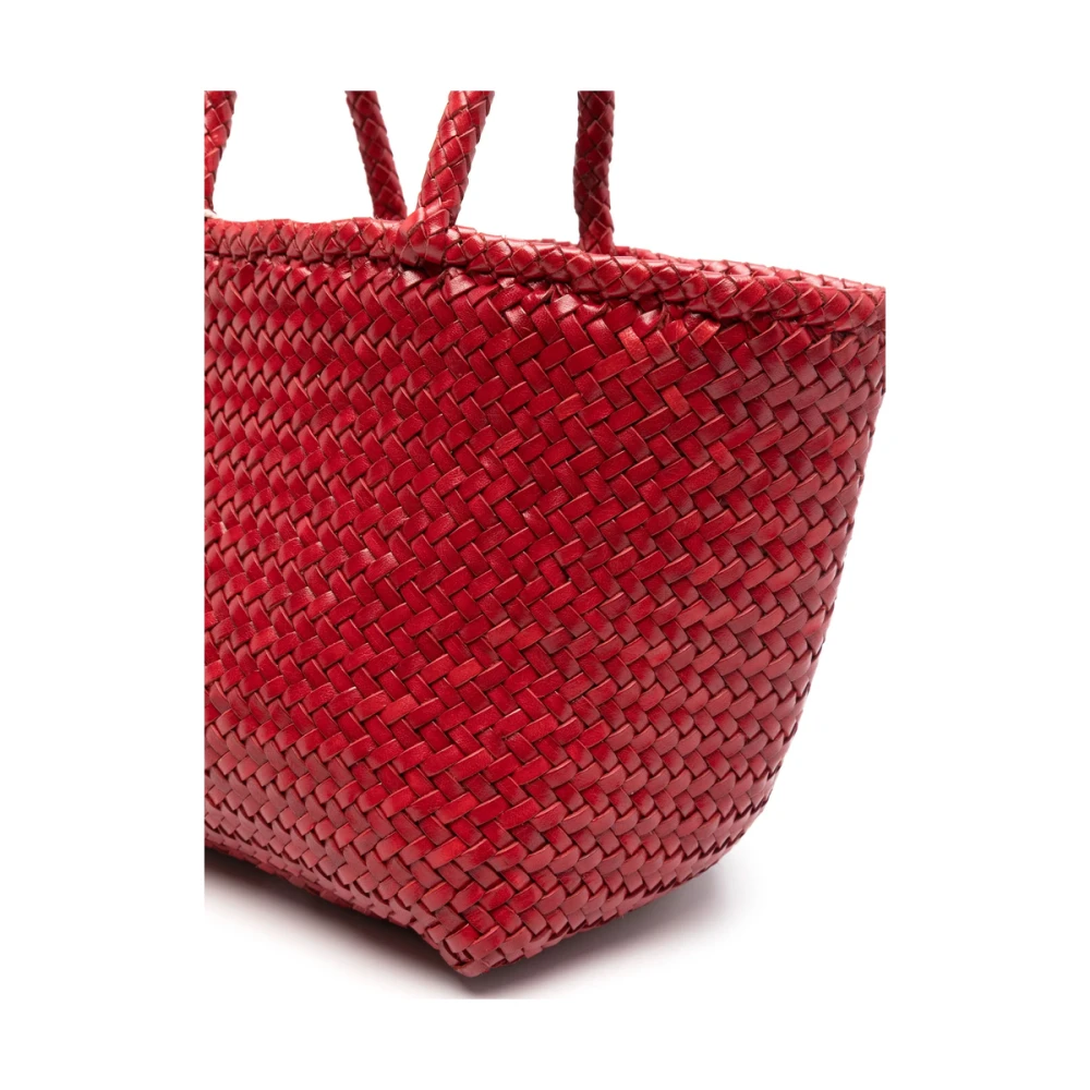 Dragon Diffusion Rode Leren Trapeze Handtas Red Dames
