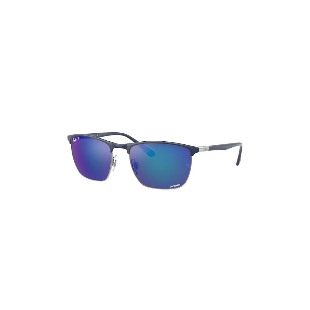 Ray-Ban Unisex Sunglass RB3686 Polarized+ Lenses - Frame color: Blue On Gunmetal, Lens color: Blue Polarised+ - Image 4