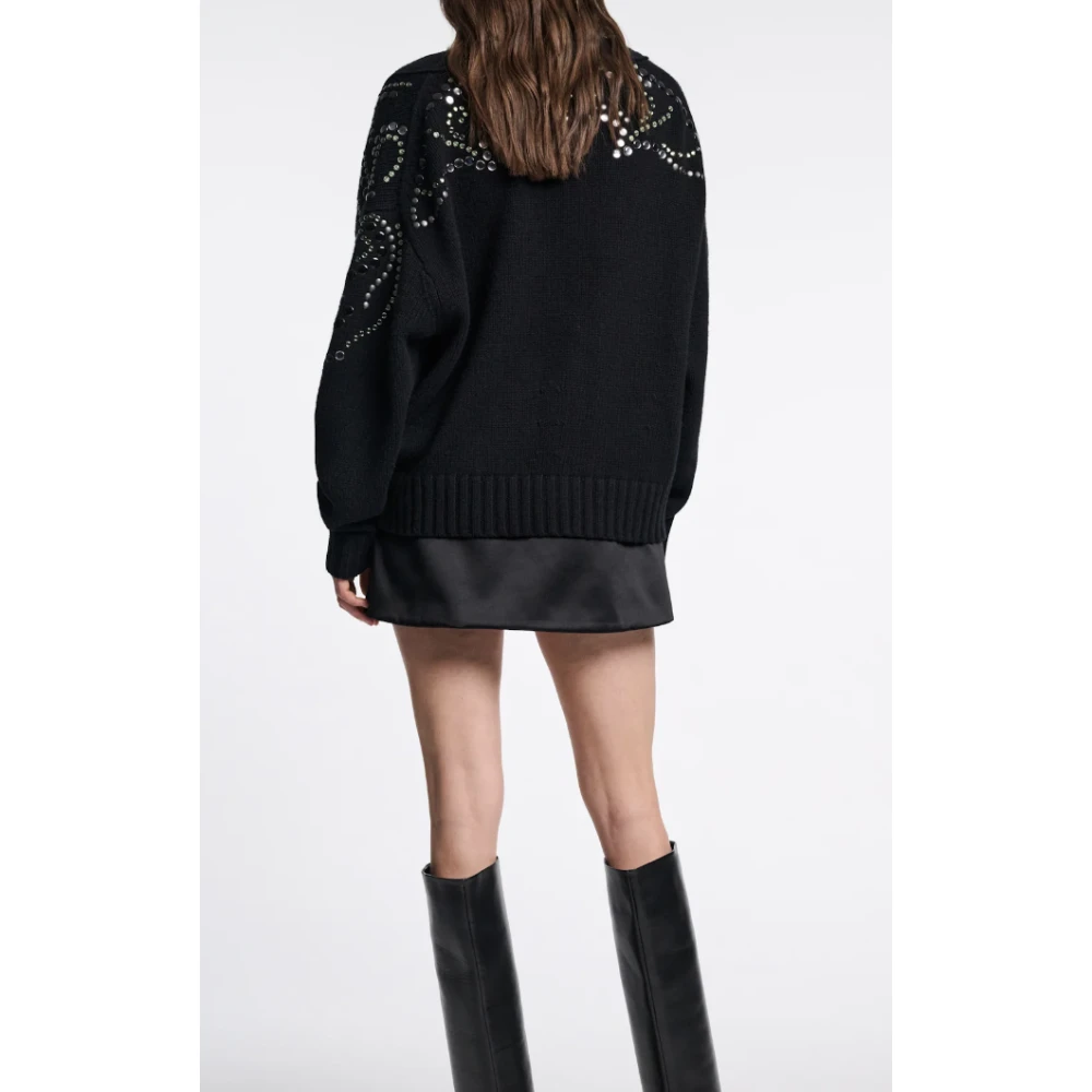 dorothee schumacher Versierde V-hals Cardigan Black Dames