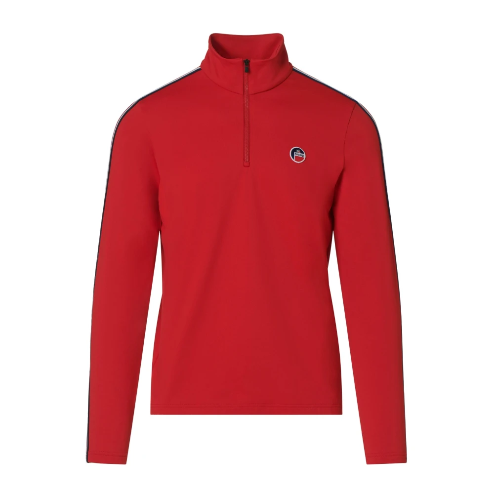 Fusalp Grafisch Langarmshirt Red Heren