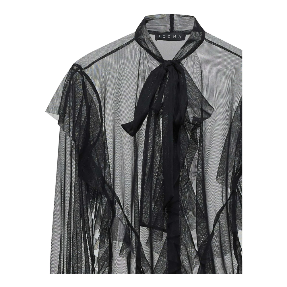 Kaos Icona Zwarte Shirts Black Dames