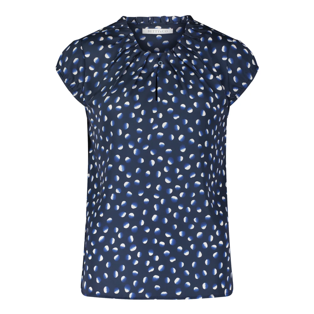Betty & Co Polkadot Blouse Blue Dames