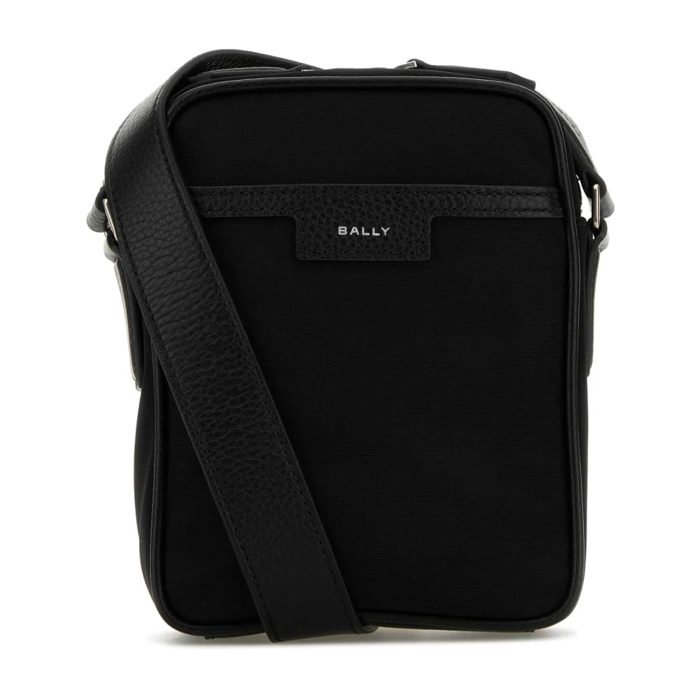 Bally Code Crossbody Tas in Zwart Canvas Black Heren