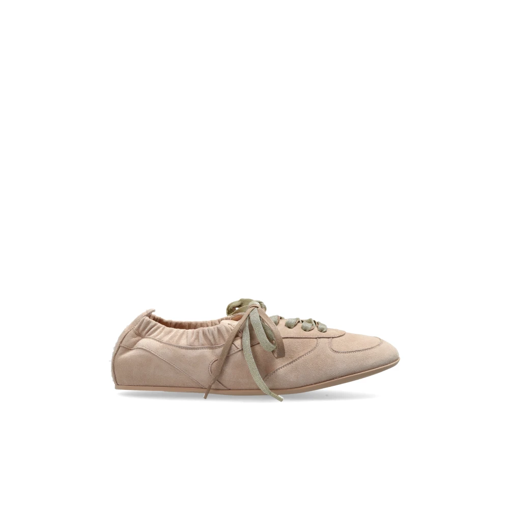 AGL Hoola Hoop Suede Sneakers Dames Schoenen Beige