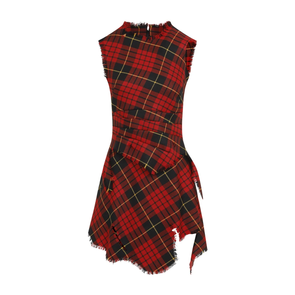 Alexander mcqueen Rode Wollen Jurk Elegante Stijl Red Dames