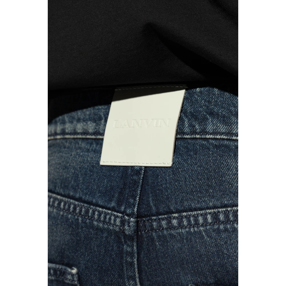Lanvin Jeans met een vintage effect Blue Heren