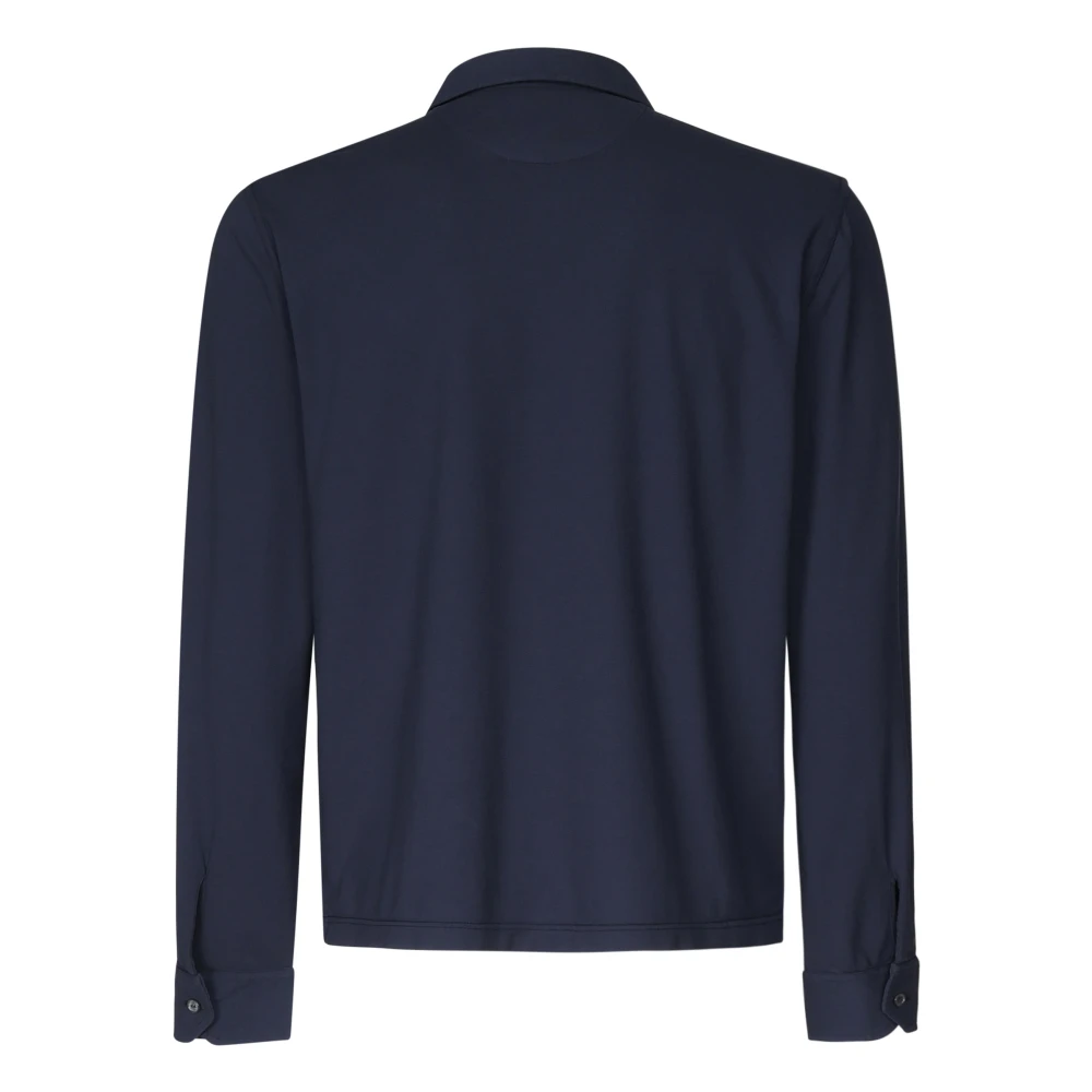 Fedeli Blauwe Katoenen T-shirts en Polos Blue Heren