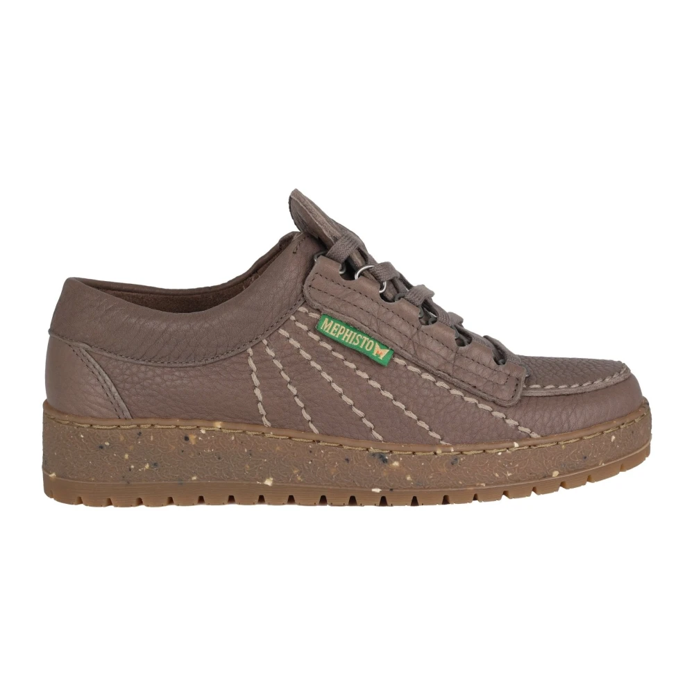 Mephisto Rainbow Veterschoen Taupe Heren Schoenen Grijs