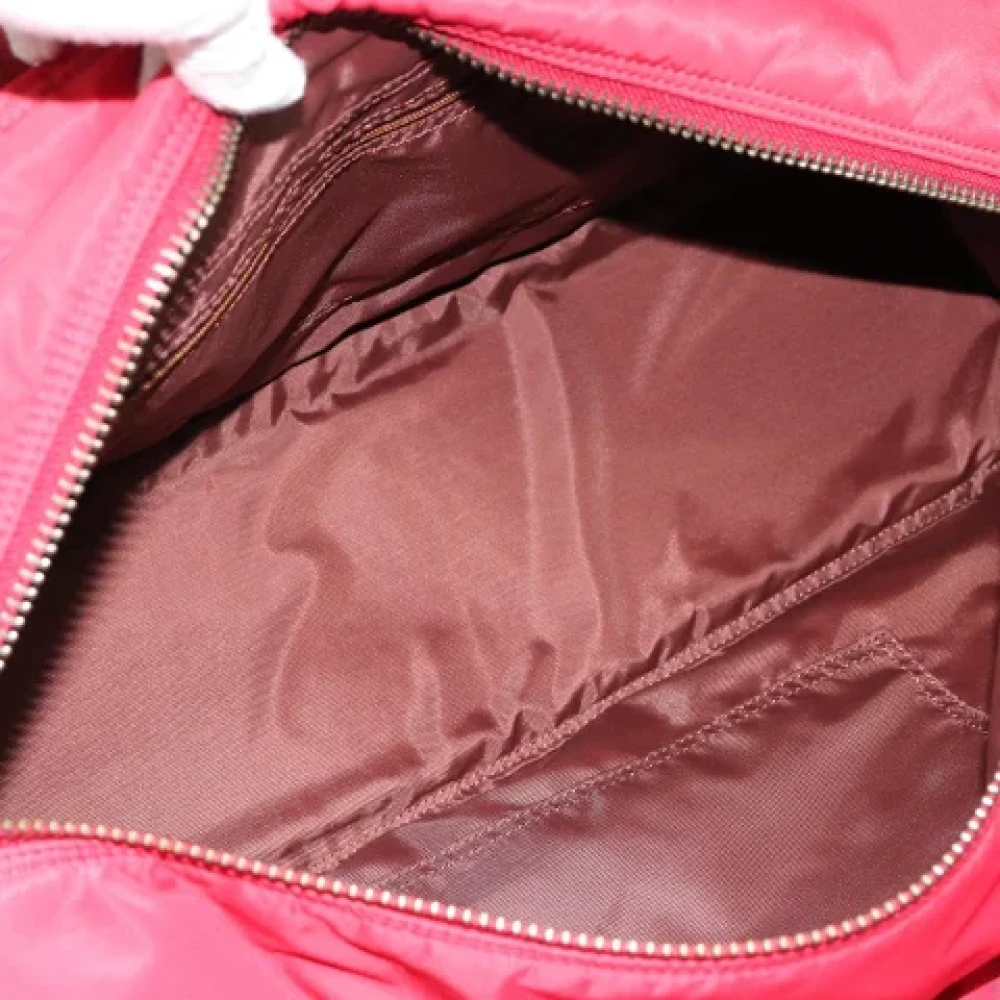 Burberry Vintage Pre-owned Nylon travel-bags Red Dames