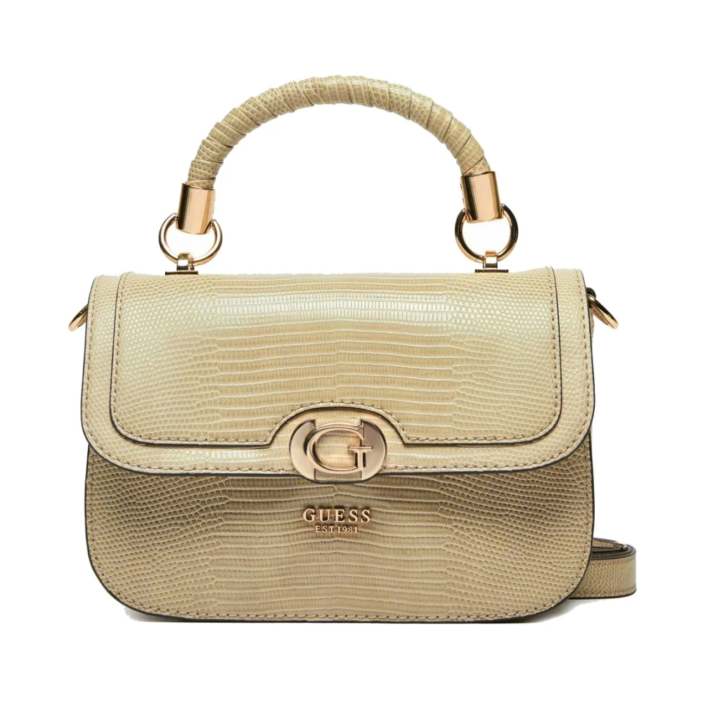 Guess Stijlvolle Top Handtas Brown Dames