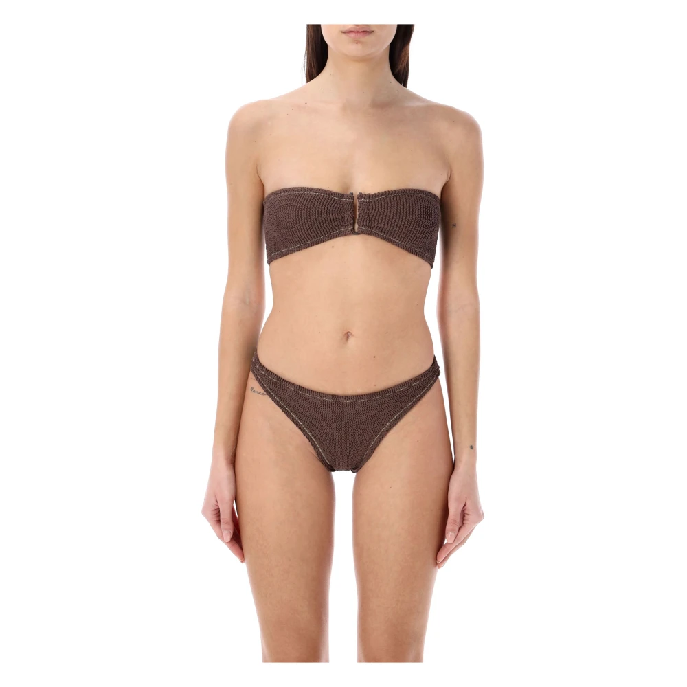 Reina Olga Bruin Strapless Bikini Set Ss24 Brown Dames