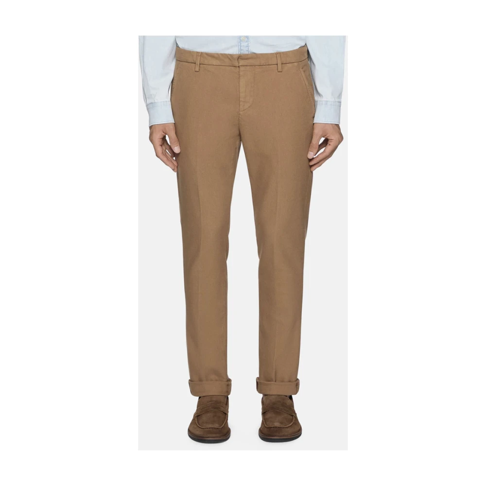 Dondup Gaubert Chinos met Subtiel Patroon Brown Heren