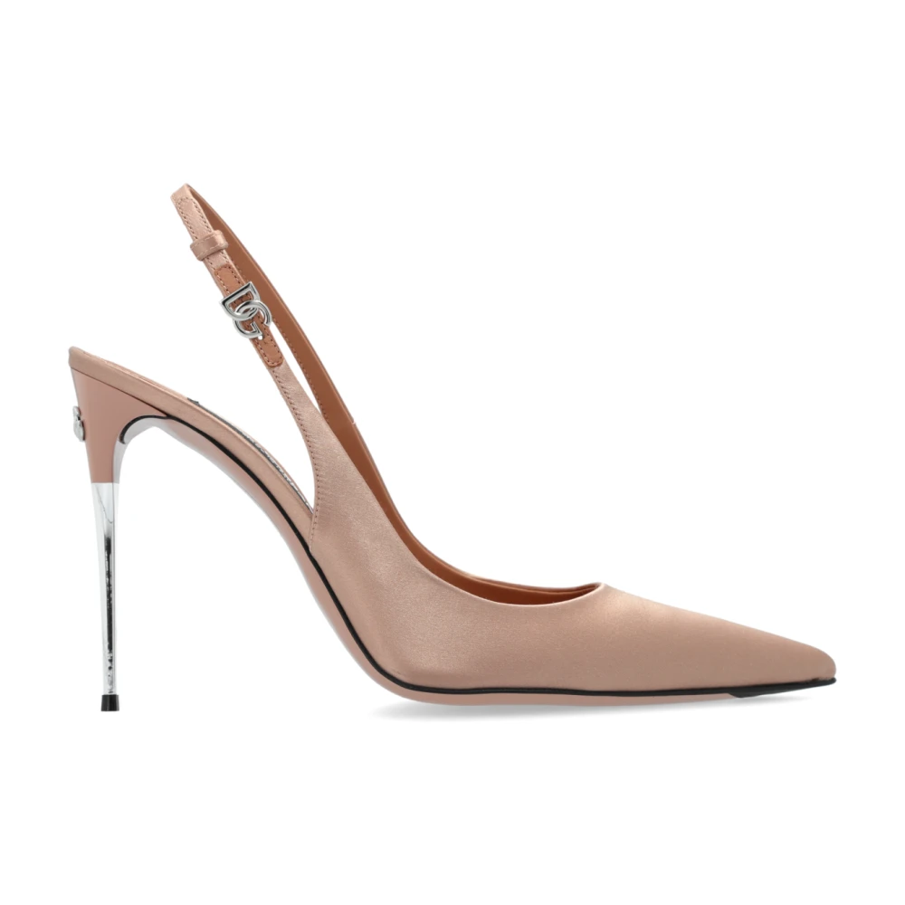 Dolce & Gabbana Women's Beige High-Heeled Shoes - Pumps - 8 Uk - Shoes