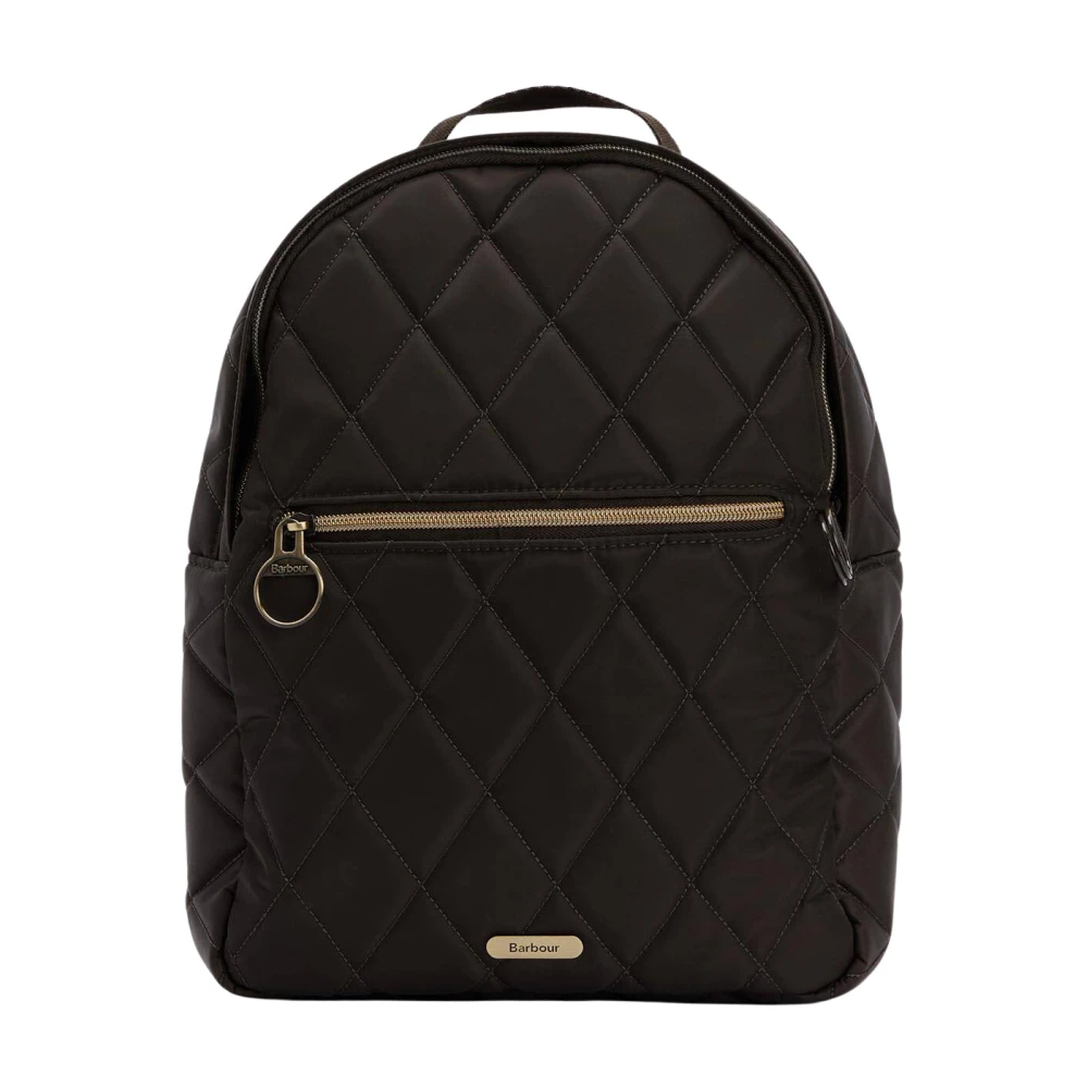 Barbour Women's Green Quilted Backpack