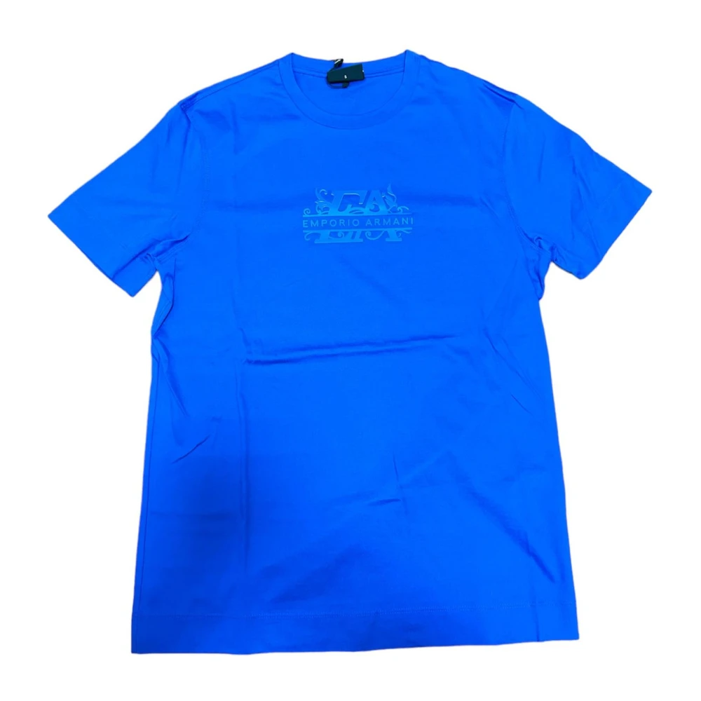 Emporio Armani T-Shirts Blue Heren