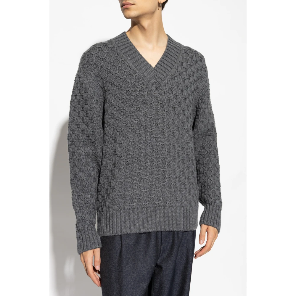 Officine Générale Wollen trui Gray Heren