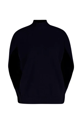 Midnight Blue Cape Style Cashmere Jumper