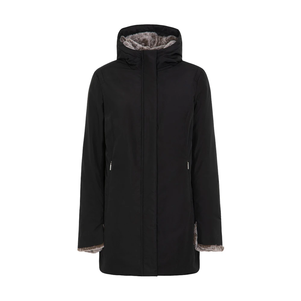Suns Svart Päls Parkas