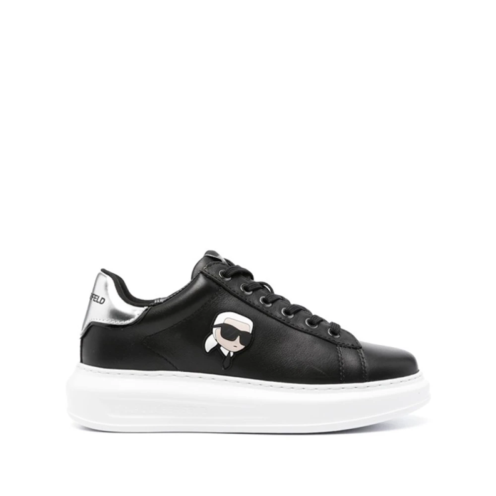 Karl Lagerfeld Black Sneakers, Female, 7 Uk, Kapri Nft Lo Trainers