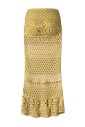 yellow-crochet-net-knit-skirt