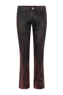 Coated jeans med tvätteffekt