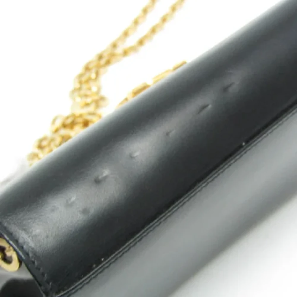 Salvatore Ferragamo Pre-owned Leather shoulder-bags Black Dames