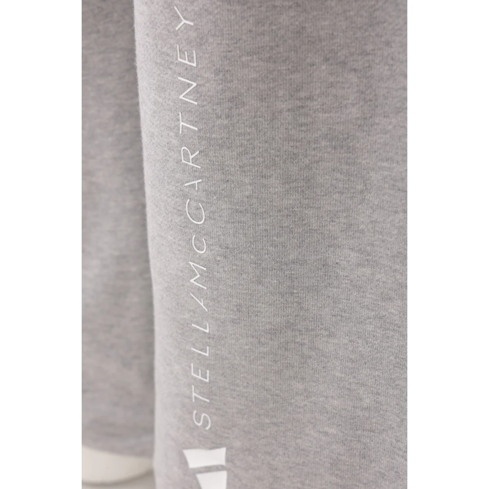adidas by stella mccartney Katoenen Joggingbroek met Logoprint Gray Dames