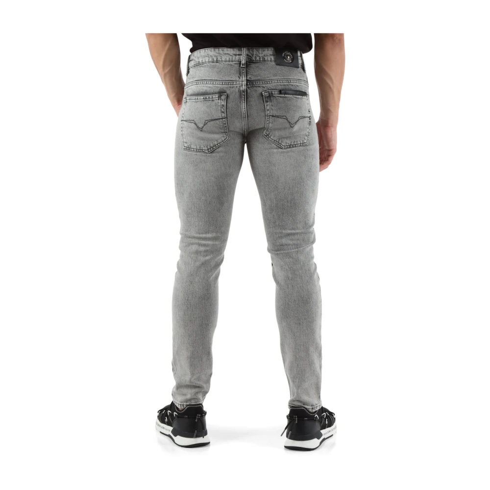 Versace Jeans Couture Smalle pasvorm vijf-pocket jeans Gray Heren