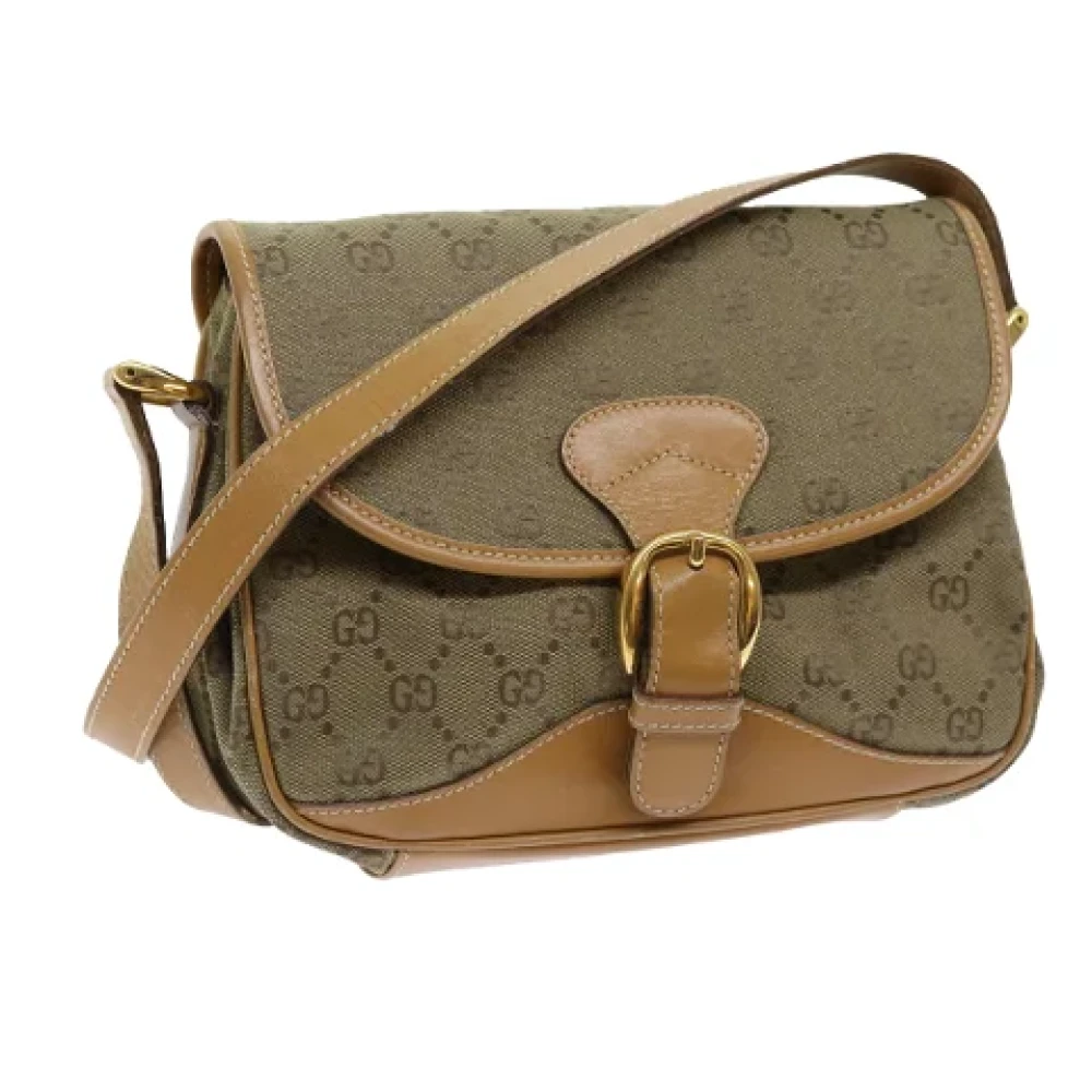 Gucci Vintage Pre-owned Canvas gucci-bags Brown Dames