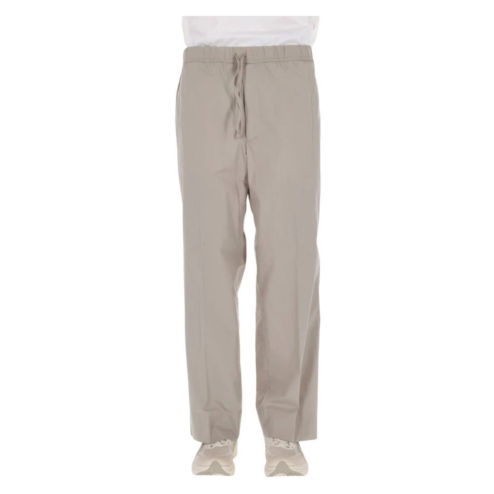 Officine Générale Gray Straight Trousers, Male, S, Straight Trousers