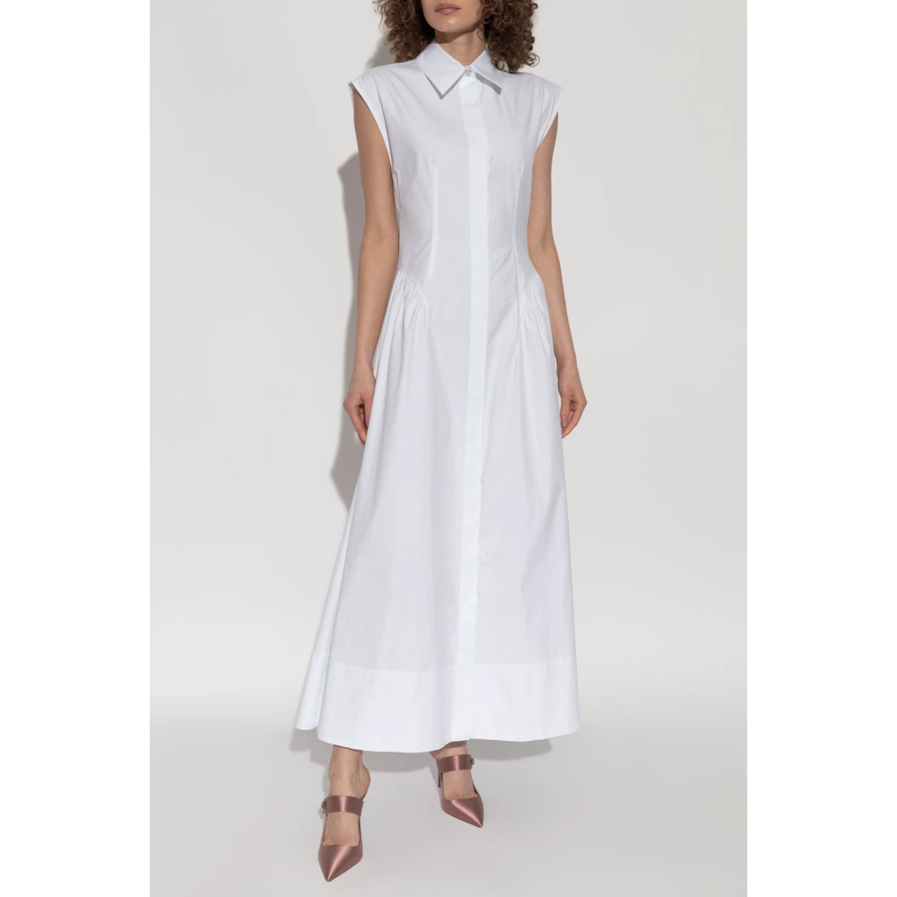 SPORTMAX Katoenen jurk 'Fabiana' White Dames