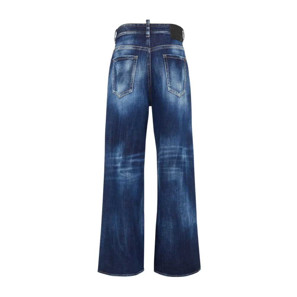 Dsquared2 Klassieke Denim Werkbroek Blue Dames