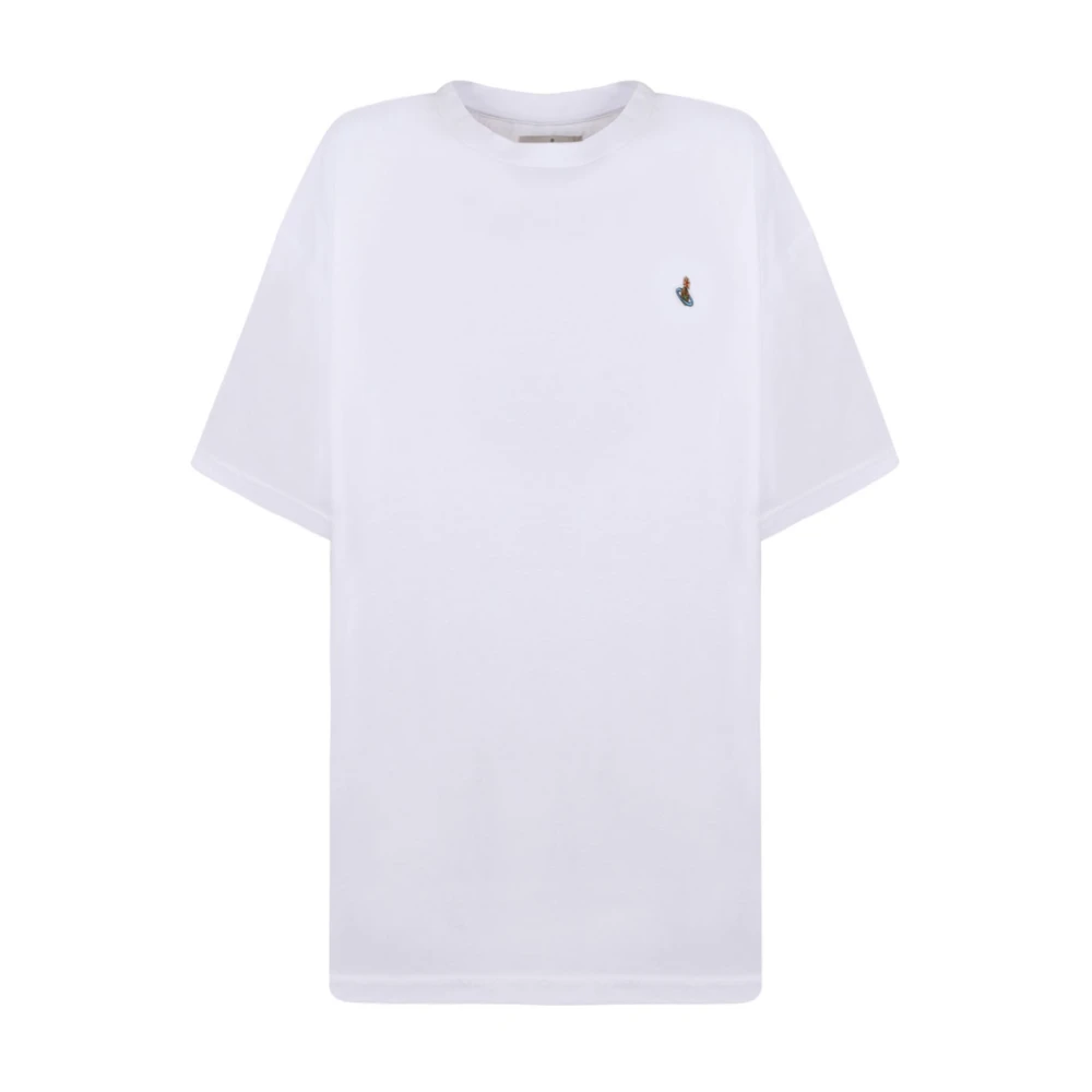 Vivienne Westwood Wit Logo Geborduurd T-shirt White Heren