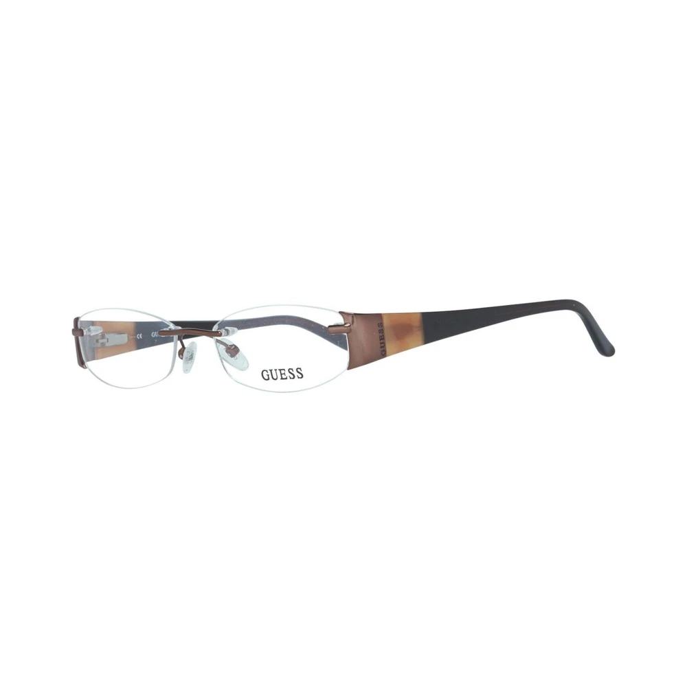 Guess Bruin Metalen Montuur Bril Vrouwen Brown Dames