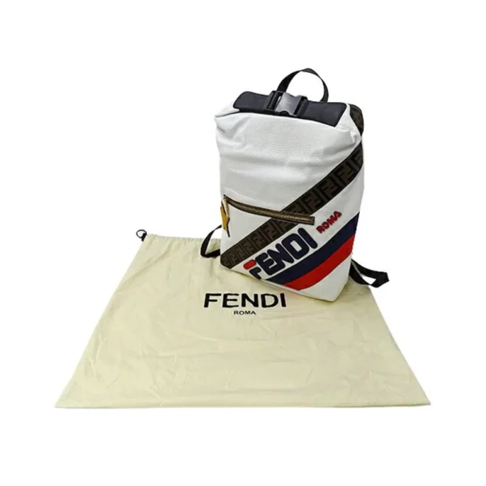 Fendi Vintage Pre-owned Leather backpacks Multicolor Dames