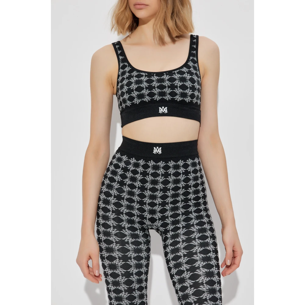 Amiri Sportbeha met Monogram Black Dames