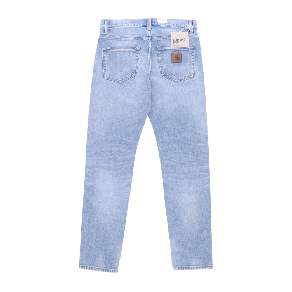 Carhartt WIP Blauw Licht Gebruikte Wassing Jeans Blue Heren