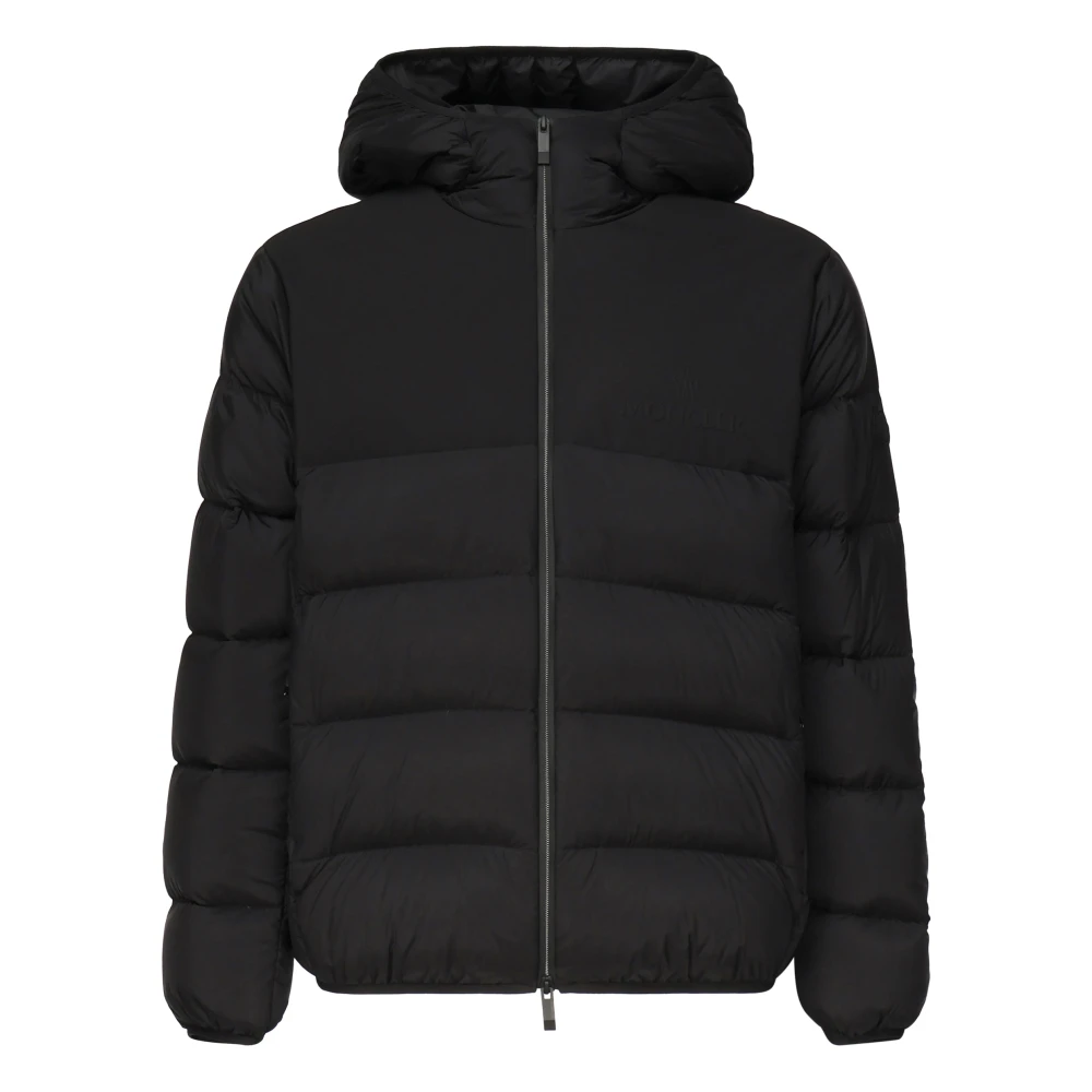 Moncler Zwarte Veumont Jas voor Mannen Black Heren